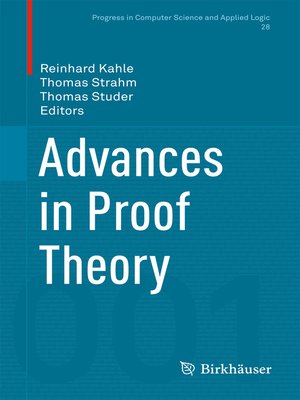 cover image of Advances in Proof Theory